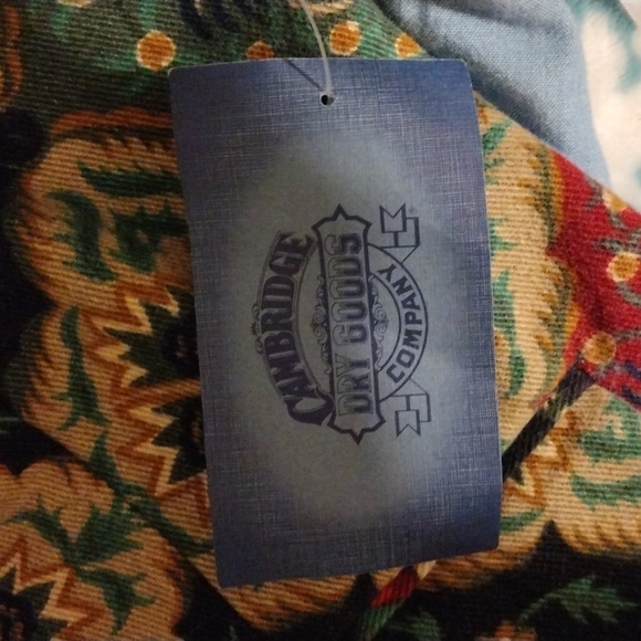 VTG Cambridge Dry Goods Denim Floral Vest Sz 8 Boho Country Western NWT 90's - Picture 11 of 11